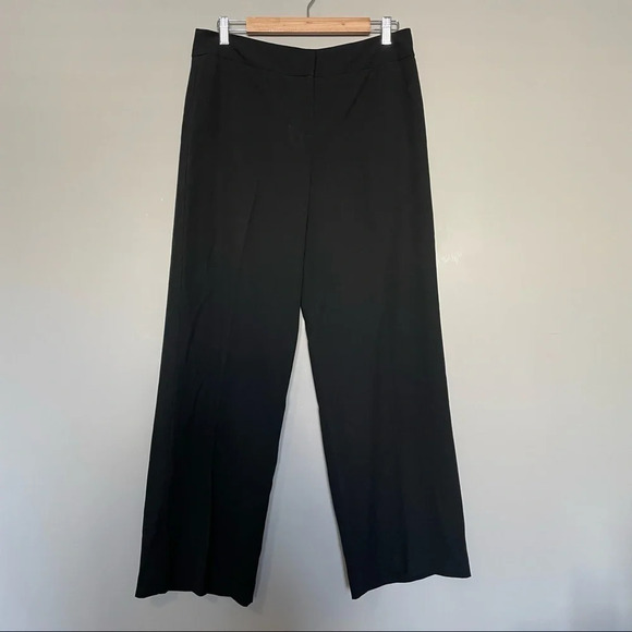 Chico’s Black Wide Leg Trousers  Work Pants Size 1.5 Reg / US 10 - Picture 3 of 14